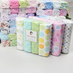 76*76 cm4 pezzi flanella coperta per bambini Swaddle Set puro cotone cartone animato morbido e confortevole coperta per bambini fascia neonato