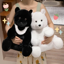 Animali di peluche di orsacchiotto di orso nero di qualità premium Orso polare bianco Giocattoli di peluche Regali coccole per bambini Compleanno di Natale