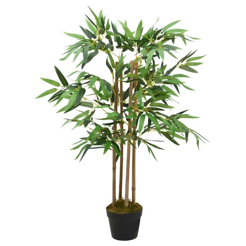 35.4 Artificial Bamboo Plant in Pot - Realistic Twiggy Home Decor for Indoor & Outdoor Use