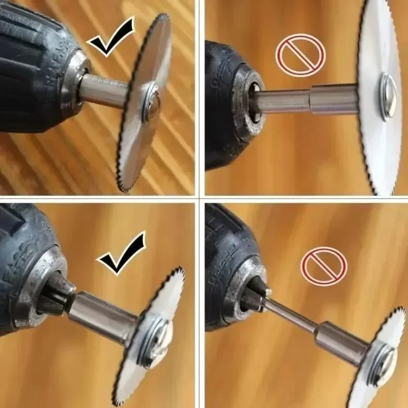 7Pcs Metal Cutting Disc Hss High Speed Steel Rotary Blade Wheel Discs Mandrel For Tools Wood Cutting Saw Dreme