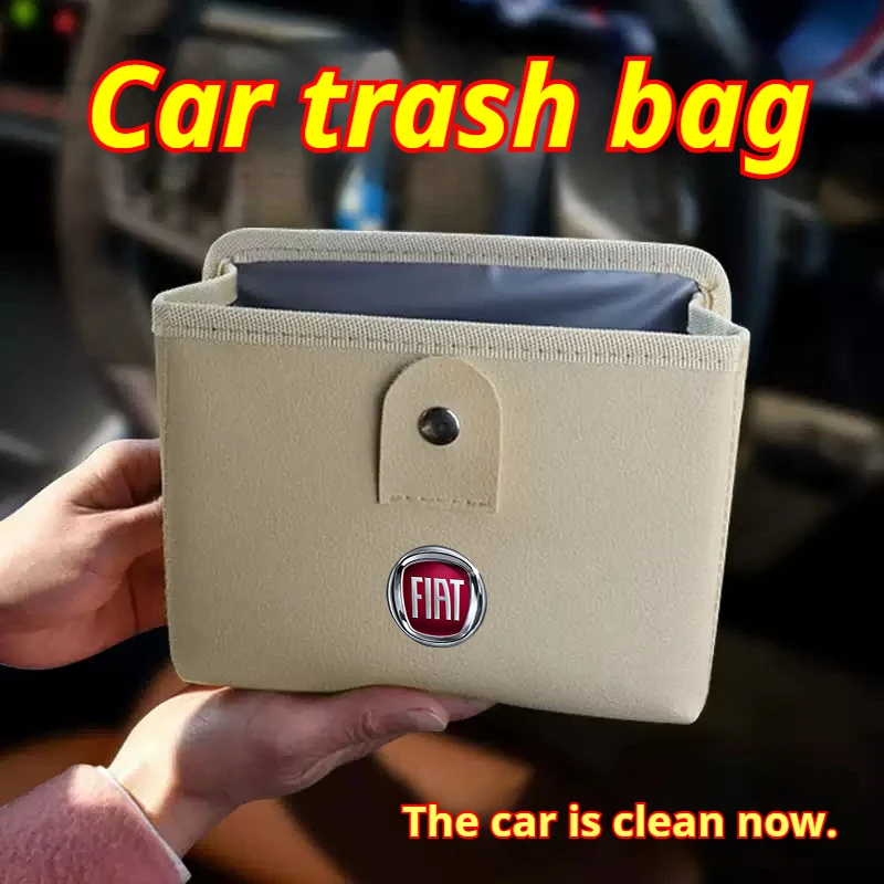 

Car Foldable Storage Bag Garbage Bag for Fiat 500 Ducato Panda Grande Punto Abarth Pulse Strada 600 Car Accessories Tools