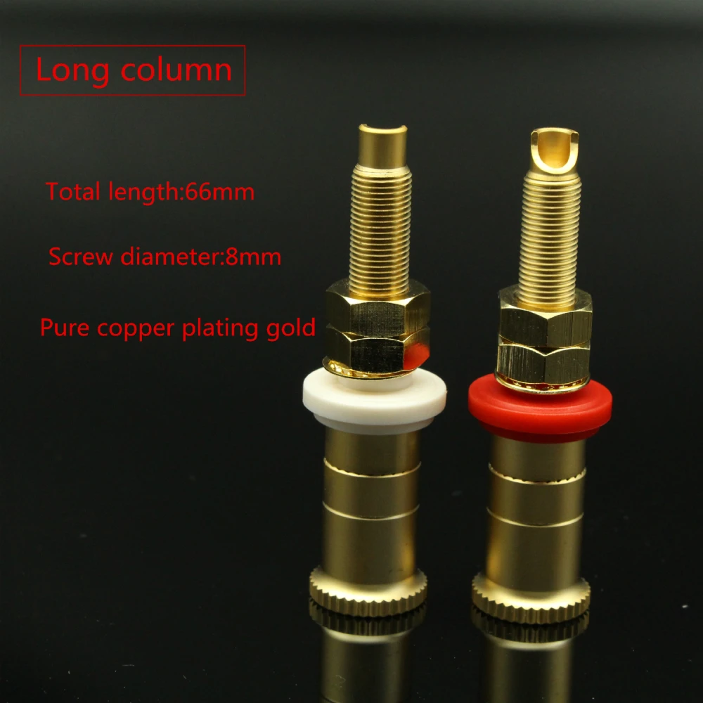 HiFi Audio Banana Binding Post Amplifier Gold Plated Ternminal Banana Jack Adapter
