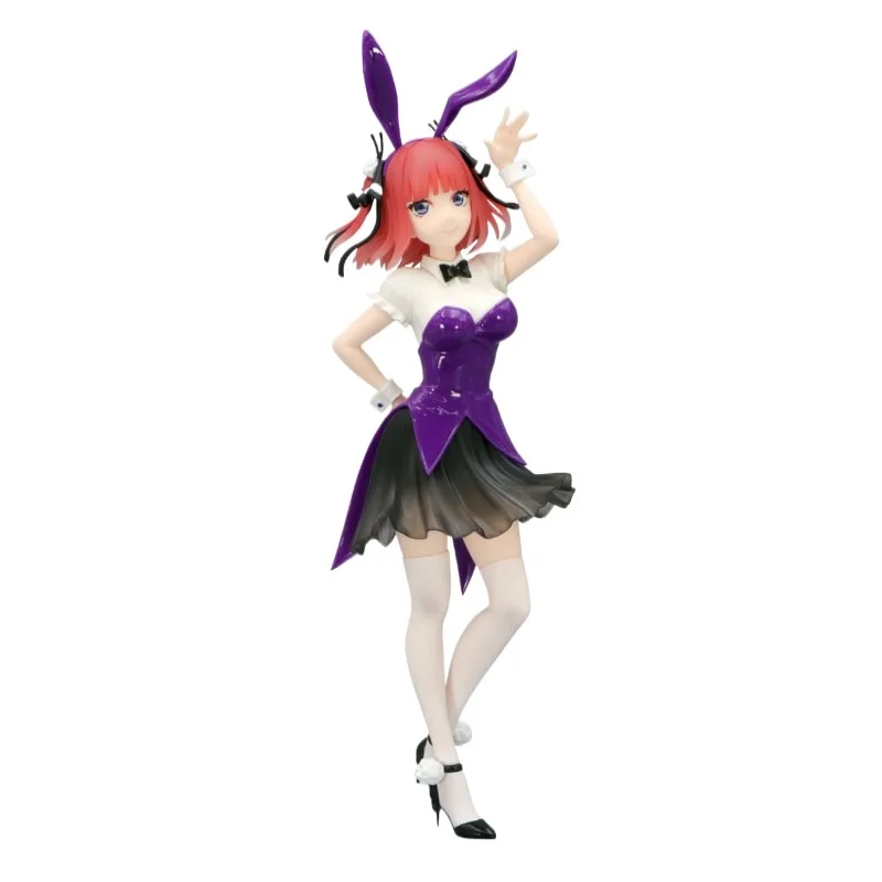 In Stock Genuine FuRyu Eiga Gotoubun No Hanayome Nakano Nino Trio-Try-iT Figure Color Bunny Ver Anime Cartoon Model Toys