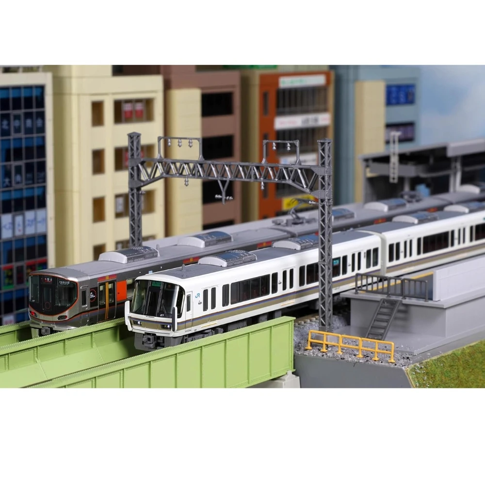 KATO N-type 1/160 Toy Train 10-1491S 221 Series Updated Car Yamato Road Rapid Four-section with Power Train Set Boy Toy Gift
