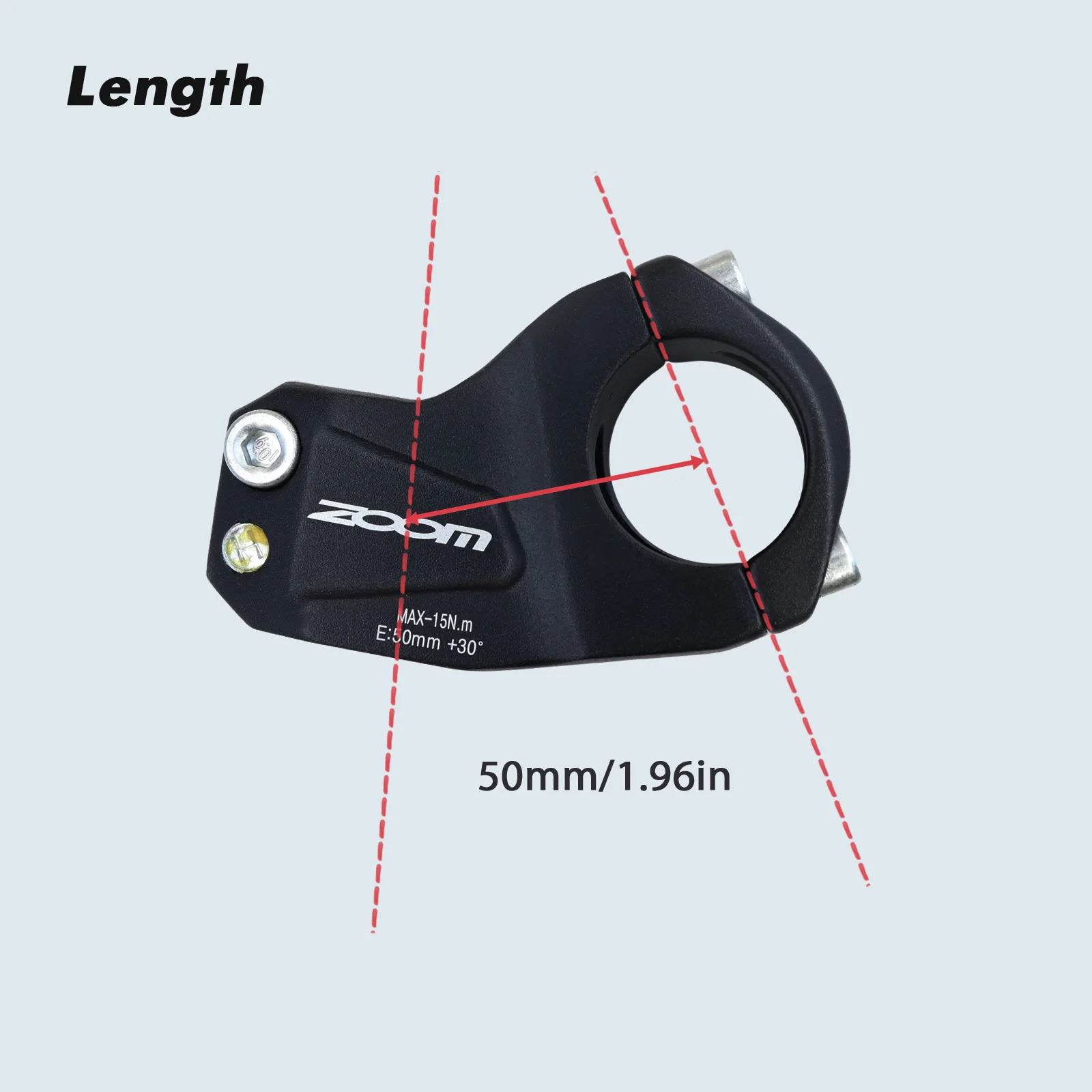 Zoom Bike Stem MTB Downhill 30 Degree Cross Country DH FR XC BMX