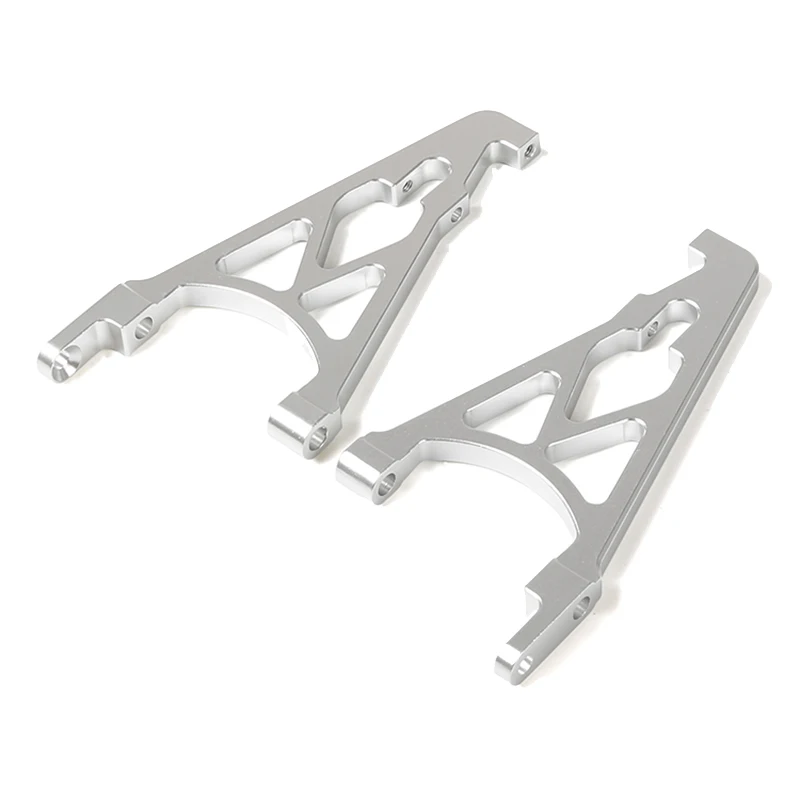 CNC Metal Rear Shock Tower Bracket Mount Support Set for 1/5 HPI ROVAN KM BAJA 5B 5T 5SC BUGGY Rc Car Part- Silver