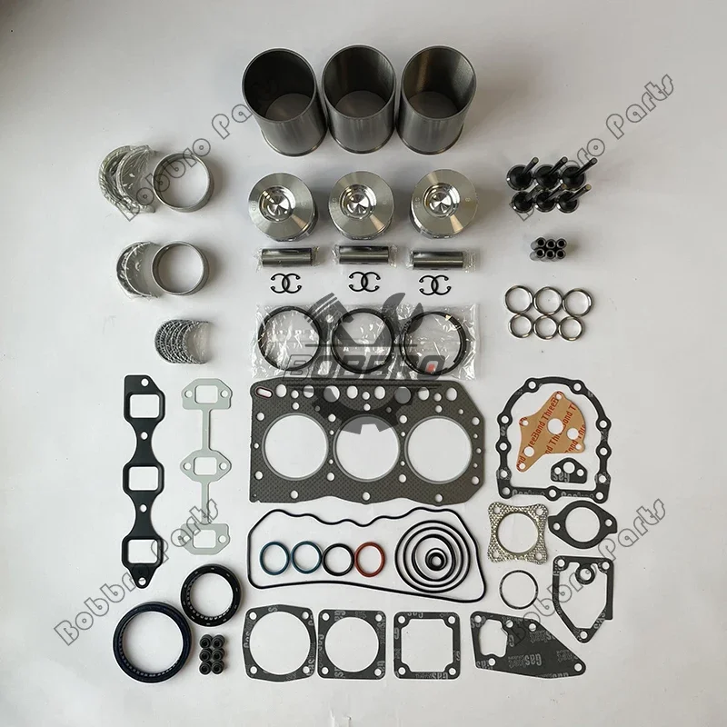 

3D78AE 3D78AE-3A Overhaul Rebuild Kit With Full Gasket kit Piston Rings Bearing Liner Valve For Komatsu Excavator Loader Engine