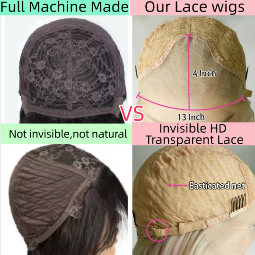 Прямой парик с рыжими костями, 13x4 HD, кружевной фронтальный парик, синтетические натуральные волосы, повседневная одежда, парики, термостойкие, косплей