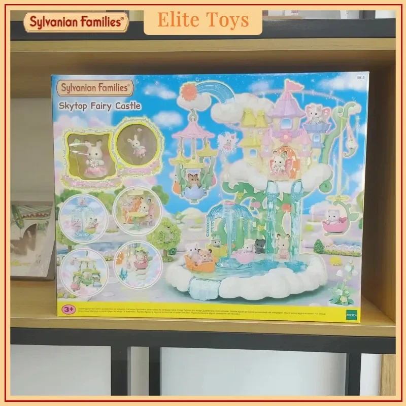 실바니안 패밀리 애니메이션 어린이 장난감 소녀를위한 선물 장난감 피규어 Calico Critters 귀여운 오리지널 Ternuas Collectible Room Ornaments