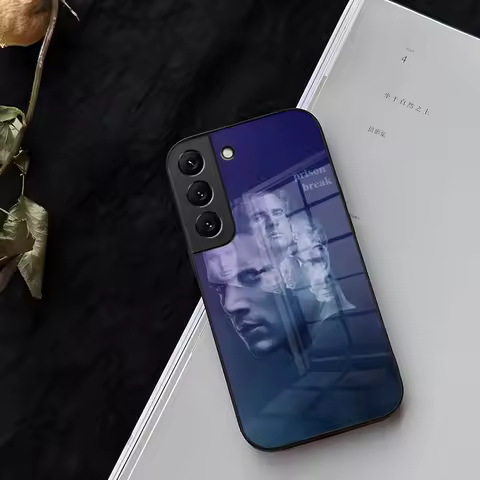 Prison Break TV Series Phone Case Glass For Samsung Galaxy S25 S24 S21 S23 S22 S20 Ultra Fe Plus A14 A16 A54 A24 A55 A53 Cover