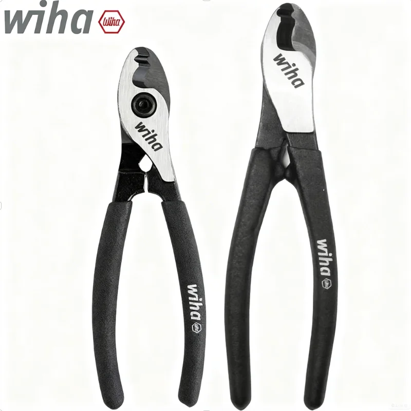 

Wiha 46691 45846 Кусачки для электриков Black Forest 180 ° Маленький нож-таглиакави с двойным лезвием, 160 мм