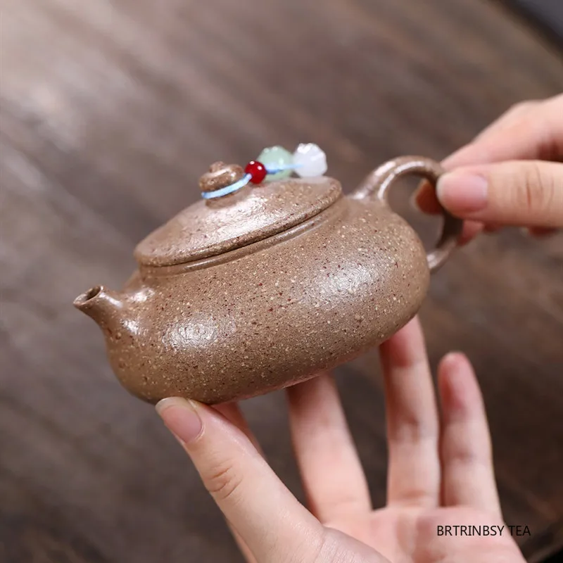 

Chinese Yixing Handmade Purple Clay Teapot Household Raw Ore Zisha Tea Pot Beauty Tea Infuser Kettle Tradition Tea Set 150ml