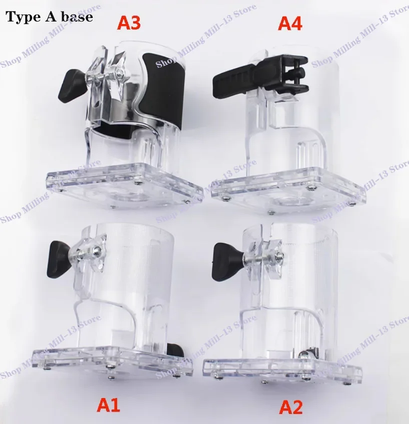 Máquina De Corte De Base De Router De Madeira, Base De Plástico, Cortador De Borda De Madeira, Ferramentas Elétricas, Novo, 1 Pc