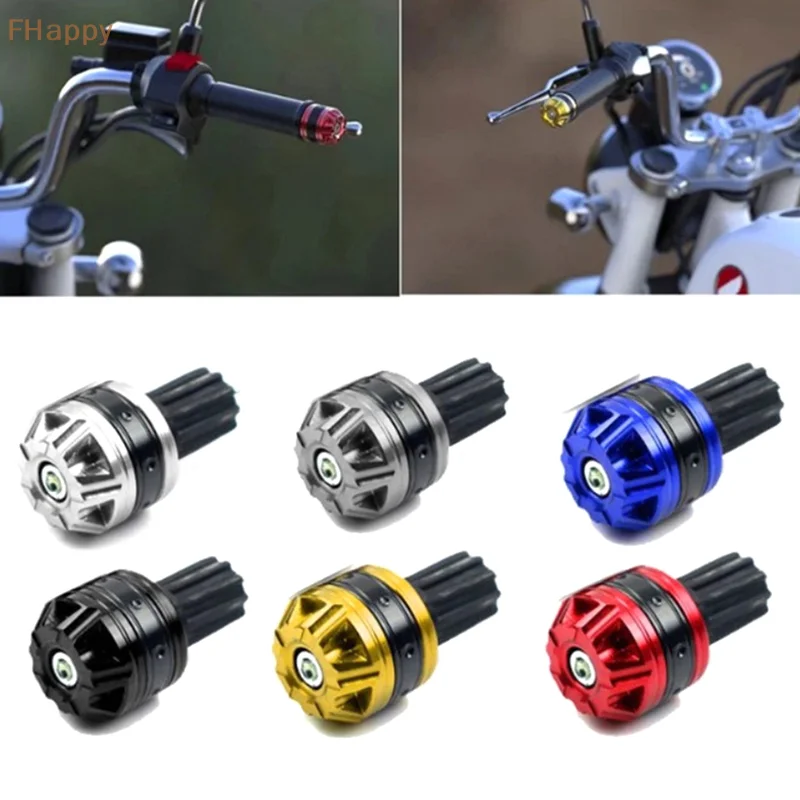 

Universal Motorcycle Handle Bar Ends Grips CNC Metal Handlebar Counterweight Plug Slider Motor Bike Grips Accessories