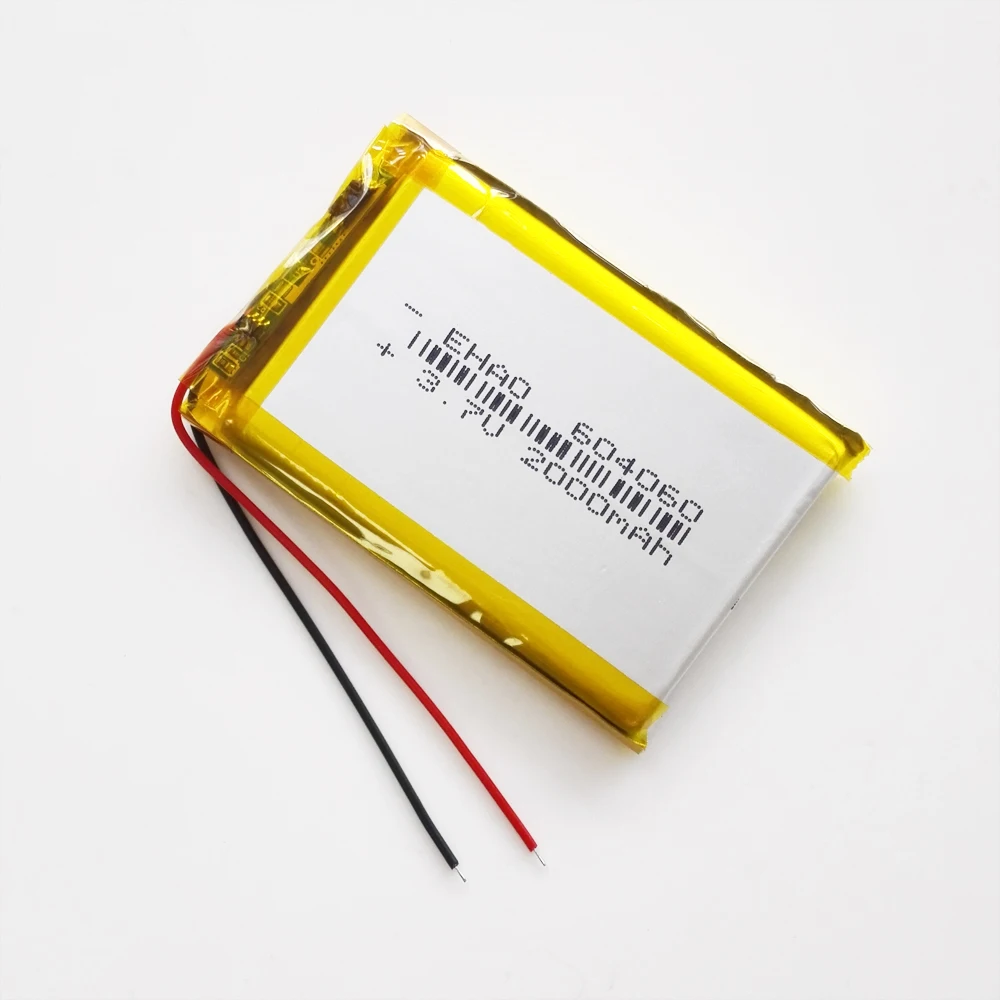 5 szt. 3,7 V 2000 mAh 604060   Akumulator litowo-polimerowy LiPo do Mp3 DVD PAD Kamera Głośnik Rejestrator GPS DV 6 * 40 * 60 mm