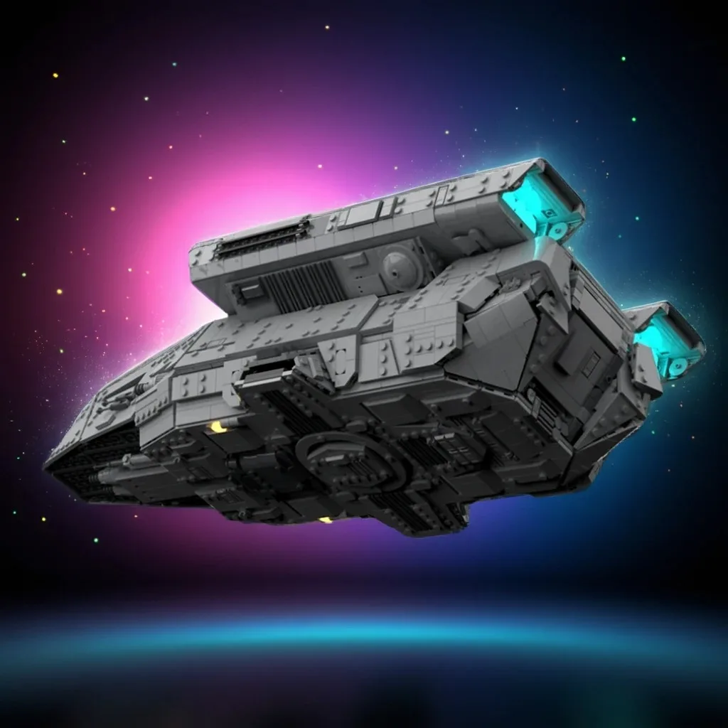 4725pcs MOC Delta Class DX 9 Troop Transport Fractal Star Battle Model Toys Building Blocks Architecture Christmas Gift Brick
