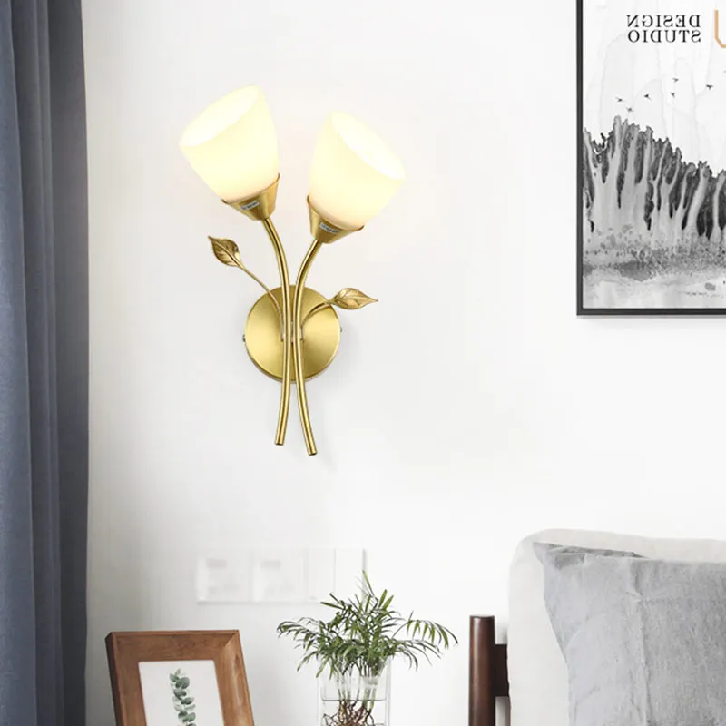 Nordic kinkiet Led lampa nowoczesna sypialnia lustro łazienkowe lampa artystyczna ścienna dekoracja domu salon nocna Sofa