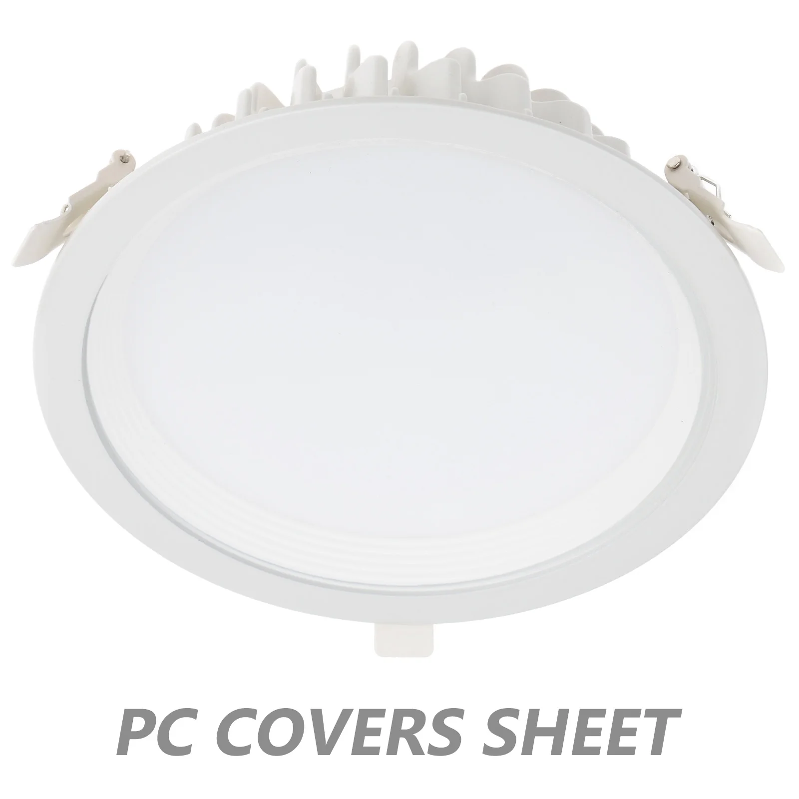 

10Pcs Cover Diffuser Pc Curved Design Soft Light Diffusing for Downlight LED Strip Chandelier Anti- Protection