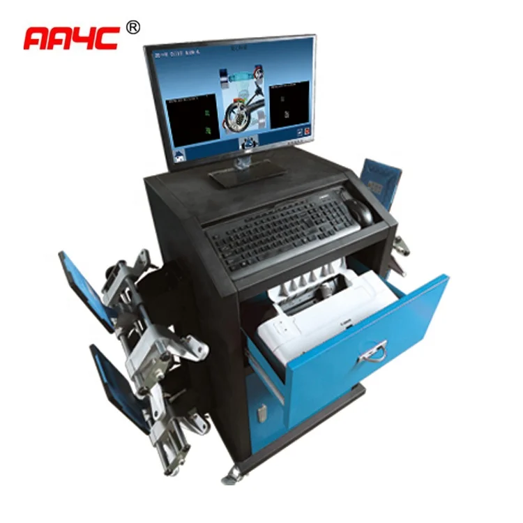 AA4C High Precision Chinese 3D Wheel Aligner  Wheel Alignment Machine  DT100