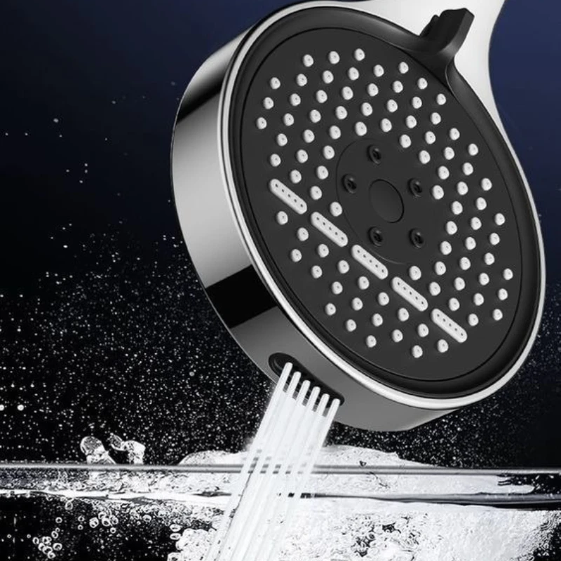 

Ручная насадка для душа высокого давления с высоким расходом воды — несколько режимов распыления для ванной комнаты