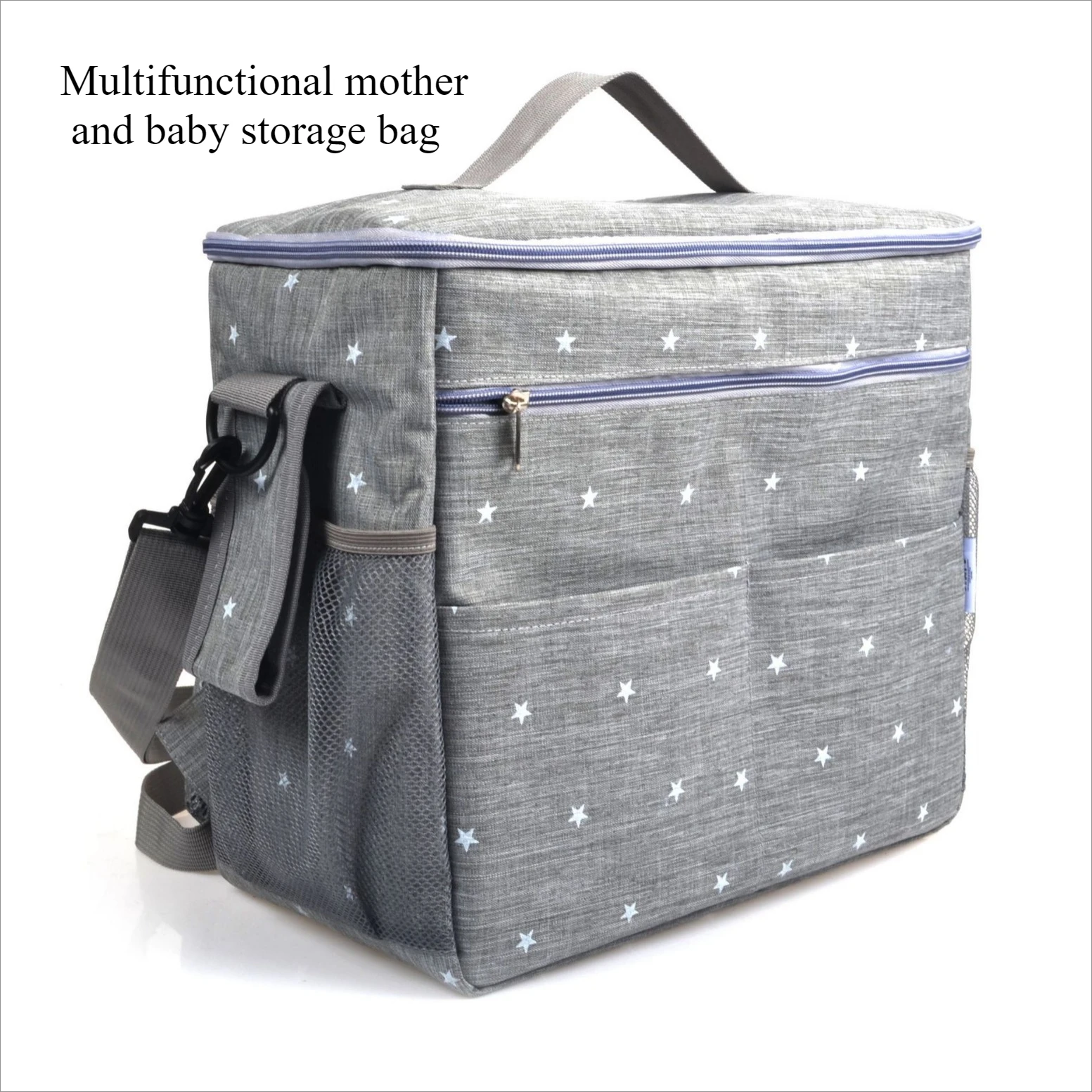 

Multifunctional Mom Backpack - Insulated Diaper Bag with Stroller Straps, Large Capacity Baby Travel Tote for Nursing travel