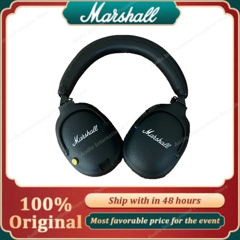 Marshall Monitor II Bluetooth Wireless Earphone Rock Bass Headset Computer Game Headphone Foldable Portable New Headset