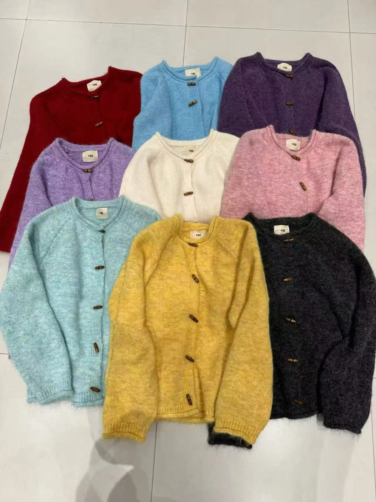 

Корейский вязаный свитер с яйцом, женский свитер с овальной вставкой, плетеный свободный крой с цветком све, длинное пальто све, круглое Ne