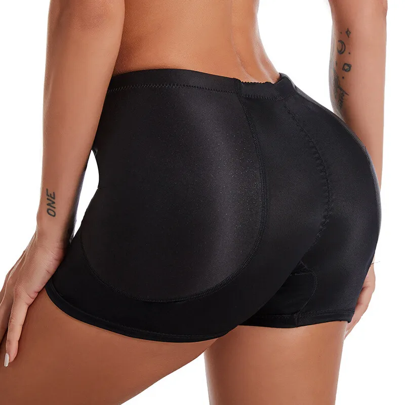 S-5XL Women Mid-Waist Padded Fake Butt Padding Panty and Hips Enhancer Body Shaper Padded Panty Shorts