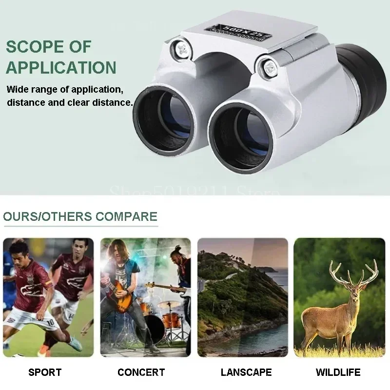 Monocular profesional HD alta potencia largo alcance bajo luz portátil