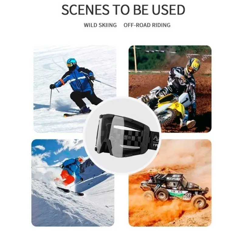 

31BC Многочисленные моторные очки защитные очки с прозрачными линзами УФ -защита для катания на езде на велосипедном сноуборде