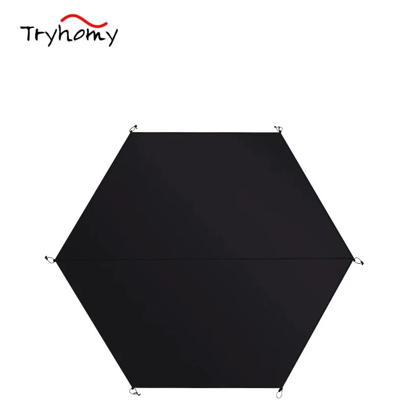 

Camping Tent Tarp Oxford Cloth Waterproof Ground Mat Square Hexagon Picnic Blanket Car Awning Canopy Outdoor Moistureproof Mat