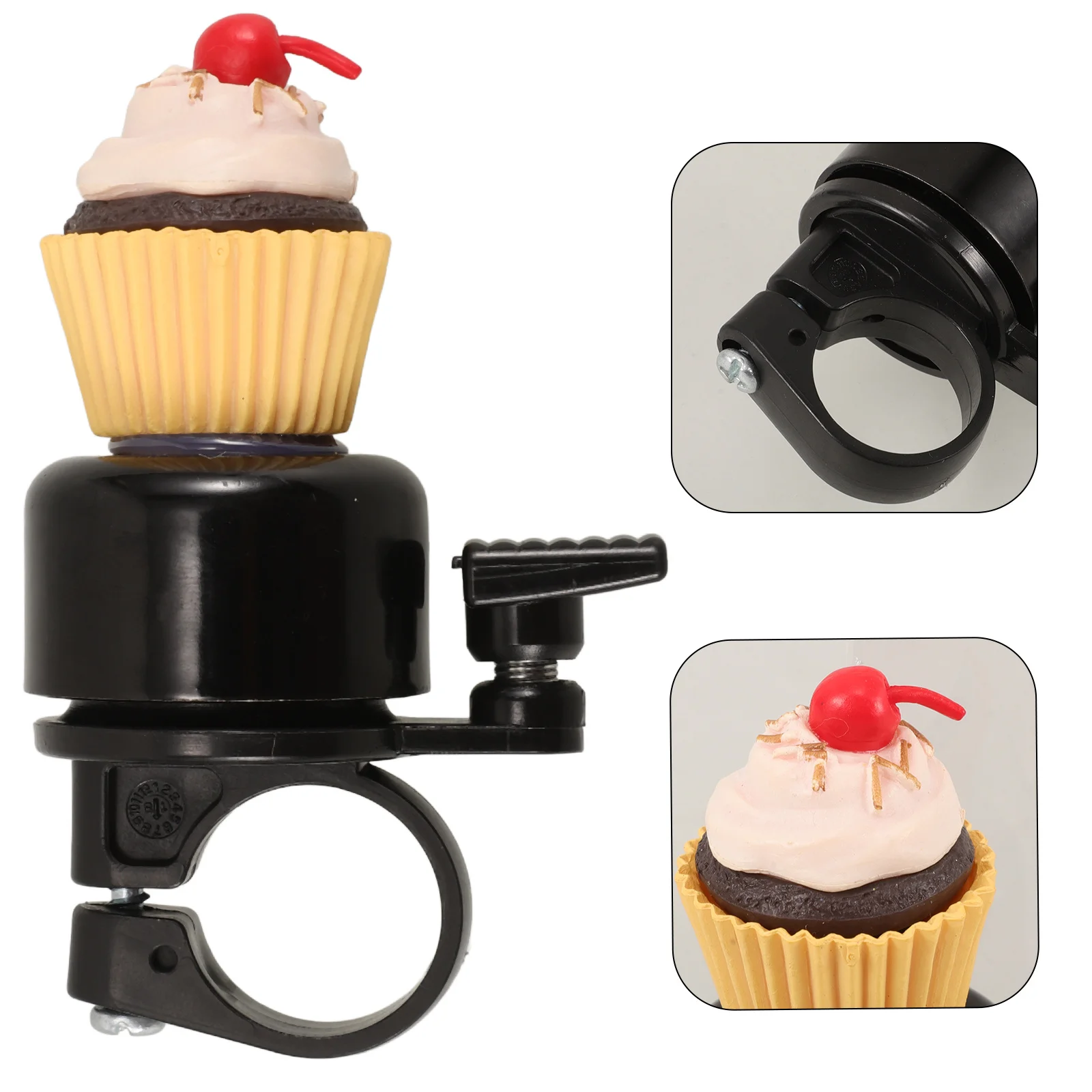 

Cute Cartoon Cupcake Bike For Electric Mountain Scooter Folding Bikes Loud Crisp Ringing Bell Road Commuter Bikes Durable