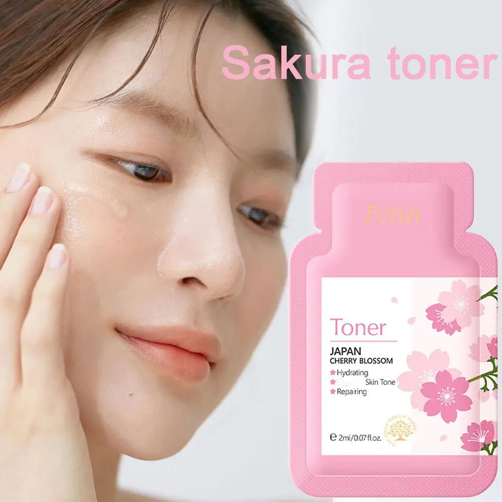 5pc Essenza di Fiore di Ciliegio Imballaggio Indipendente Portatile Crema Idratante Rinfrescante Idratante Anti Essiccazione Siero Per Esterni