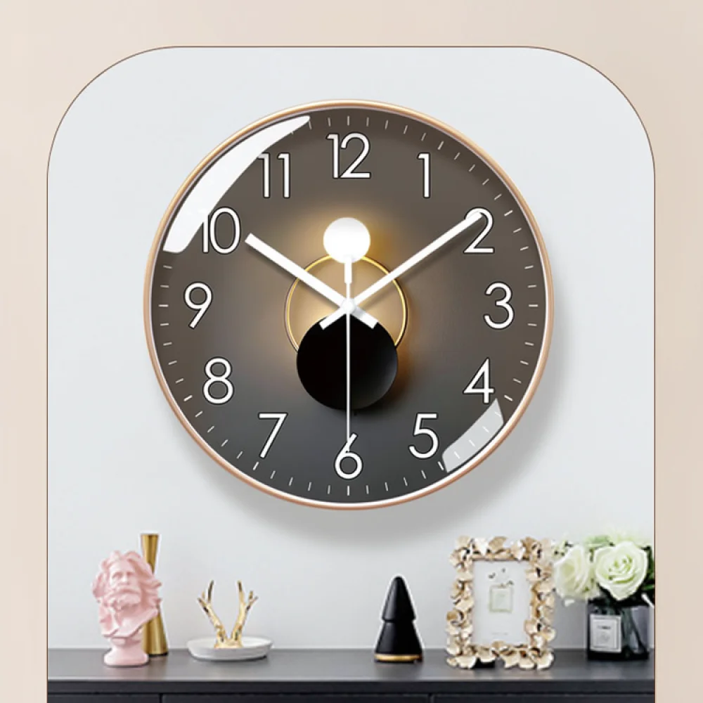 Large Silent Nordic Wall Clock Modern Quartz Minimalist Style Hanging Timepiece Decorative Clock For Home Interior Wall