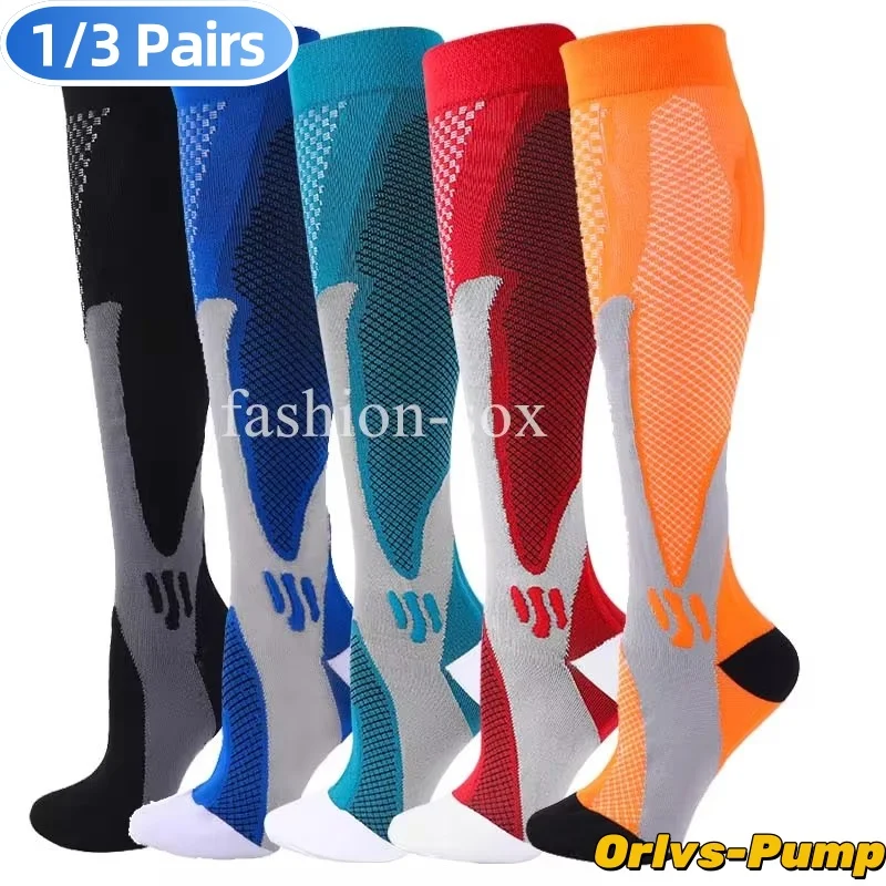 1/3Pairs Compression Sport Socks Medical Nursing Stockings Prevent Varicose Veins Socks Pregnancy Nursing Athletic Soccer Socks