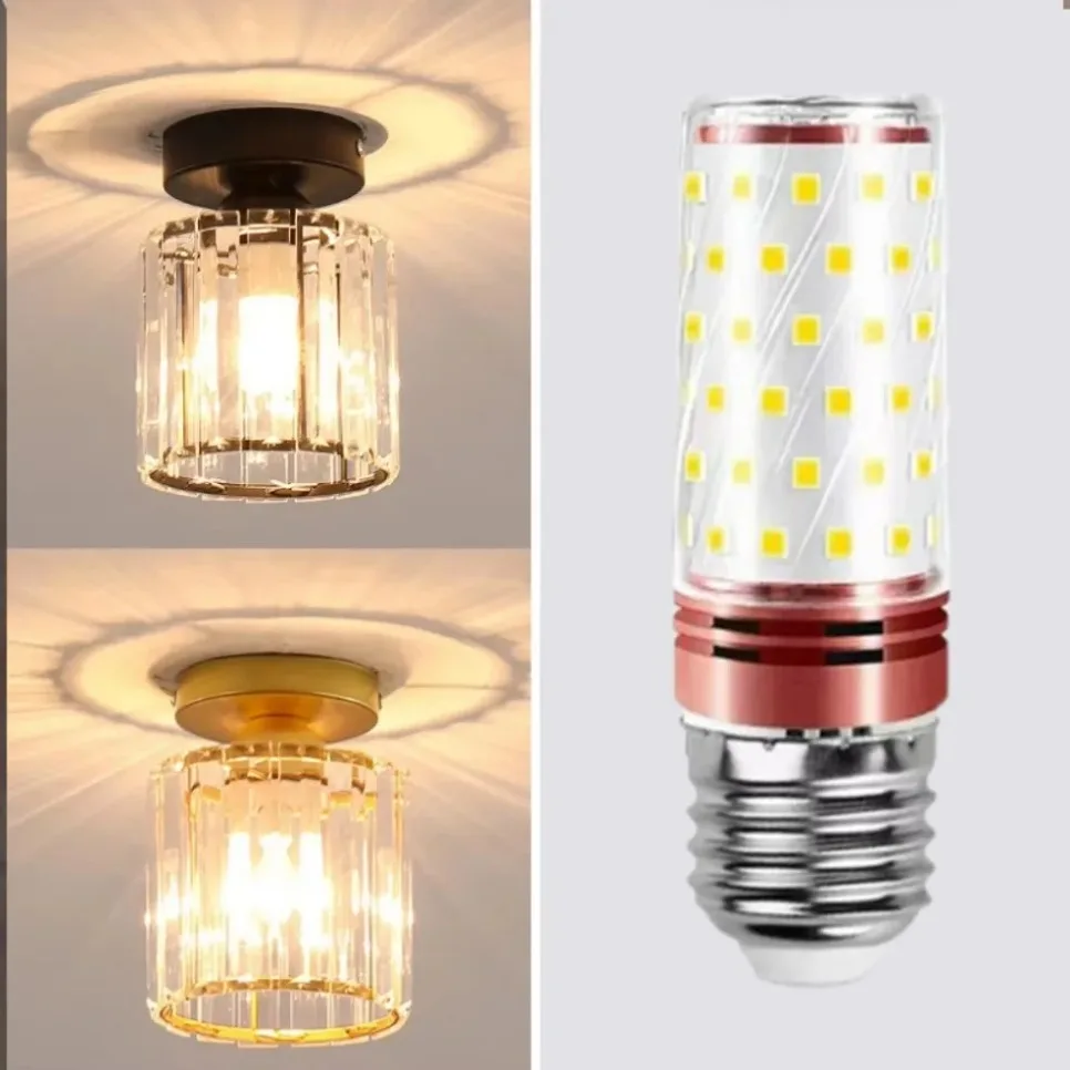 الشمال LED الاكريليك مصباح السقف الممر الممر E27 مصباح لغرفة المعيشة غرفة نوم المنزل ضوء السقف الإضاءة الداخلية التيار المتناوب 85-265 فولت