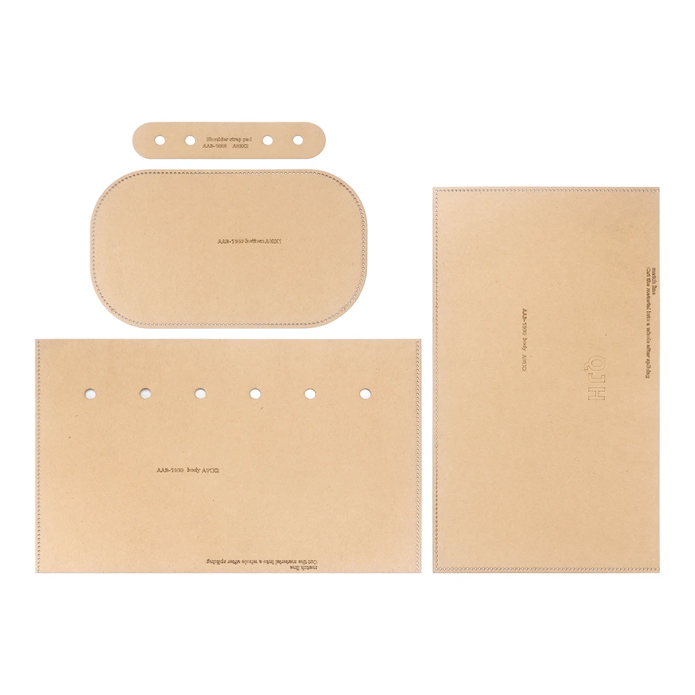 DIY Travel Backpack Sewing paper patterns - Kraft Paper Templates of Making Leather Big Bags