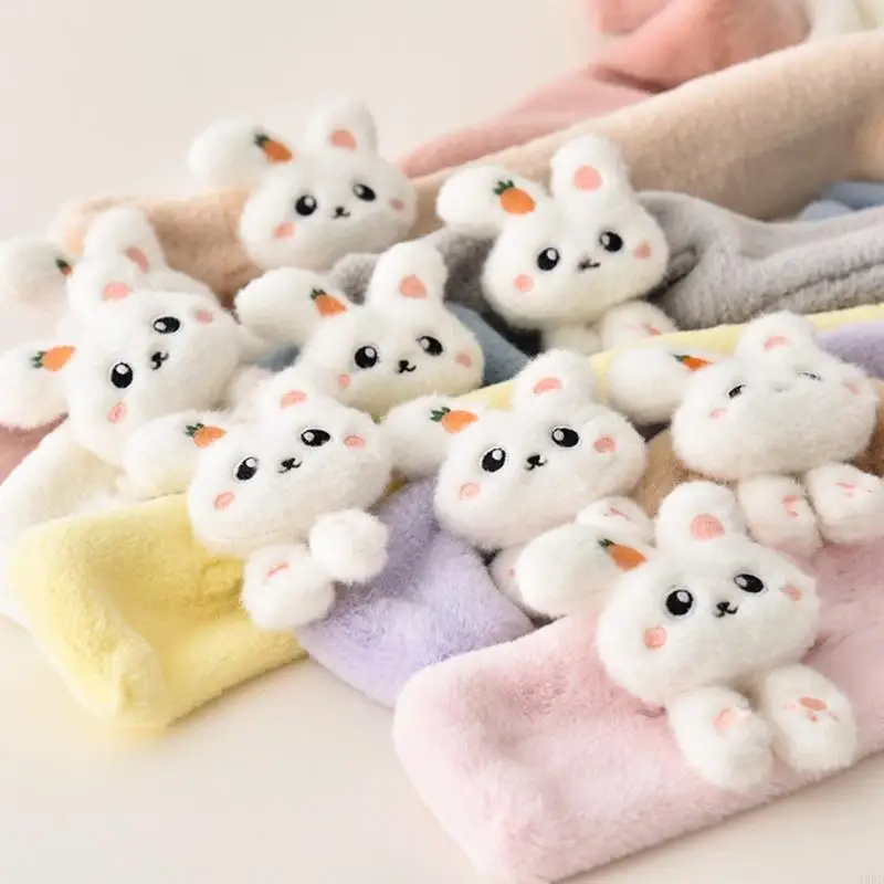 Gadis 39bd Musim Dingin Hangat Syal Tebal Kartun Kartun Bentuk Bulu Bulu Bulu Plush Collar Syal Selendang Lovel