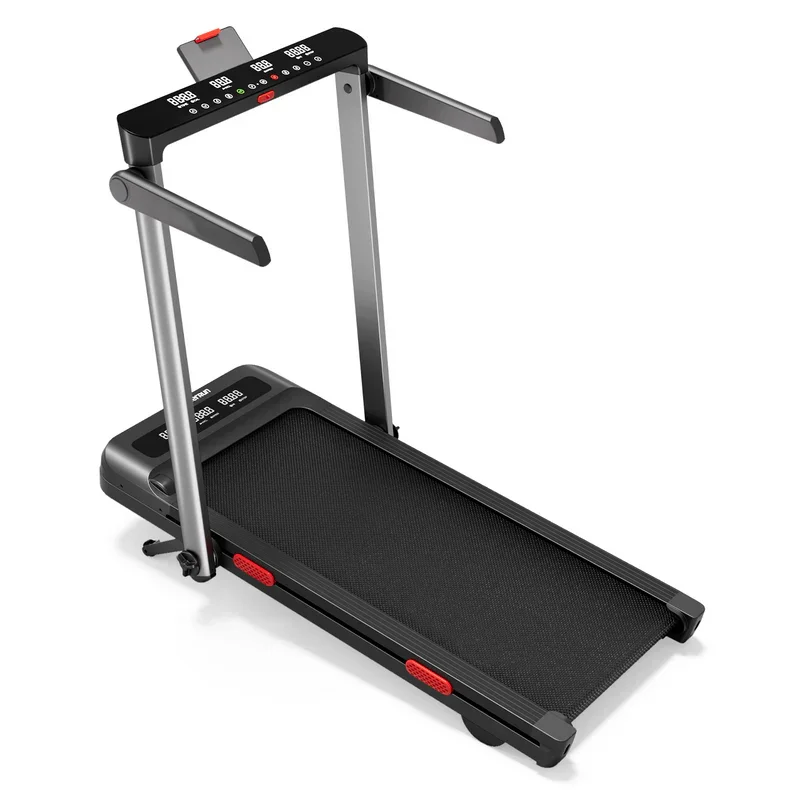3.0 HP Treadmills 9% Incline Smart App Heart Rate Sensors LCD Digital Display Foldable Armrest Walking Pad