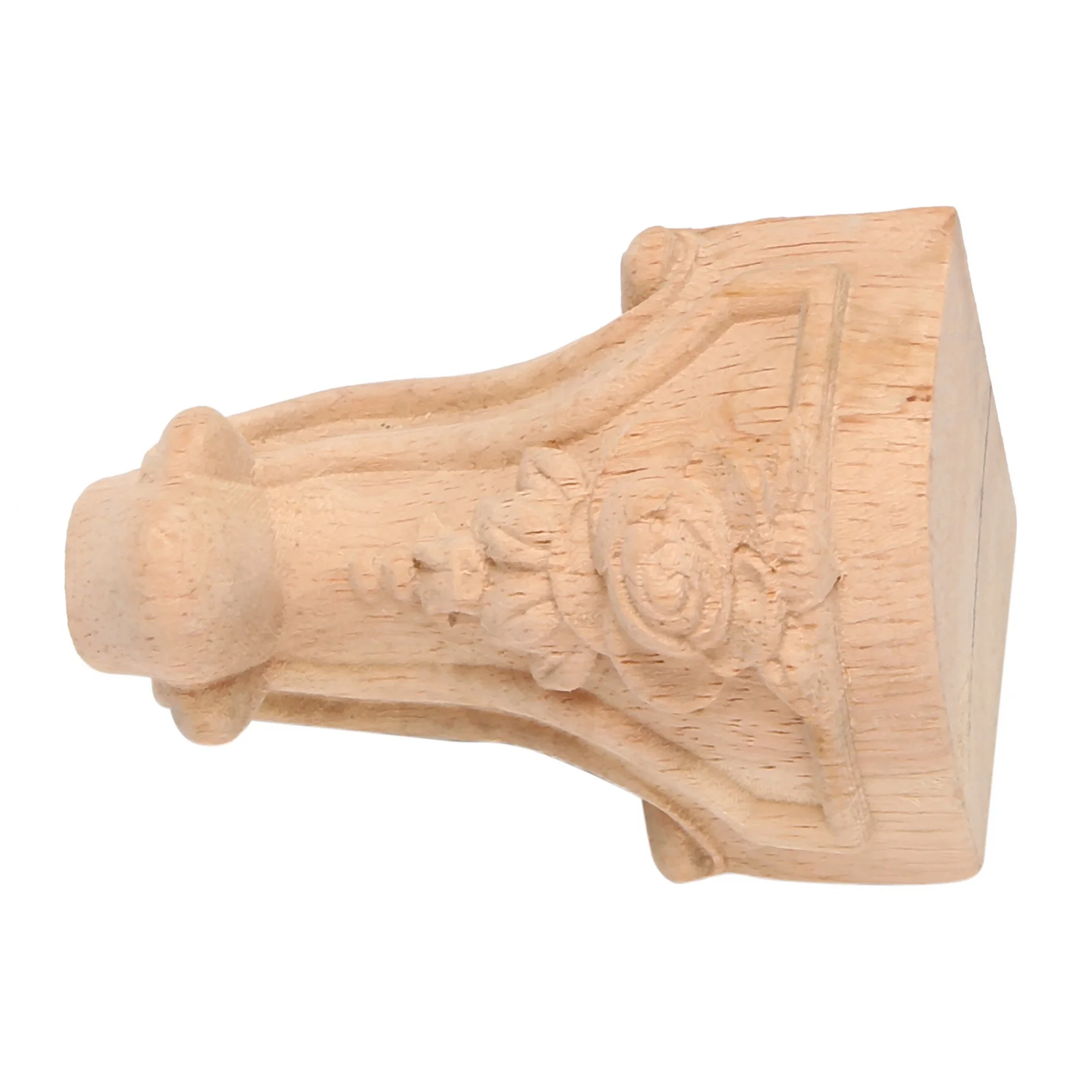 

AA19 8PCS 10X6cm European Style Solid Wood Carved Furniture Foot Legs TV Cabinet Seat Feets