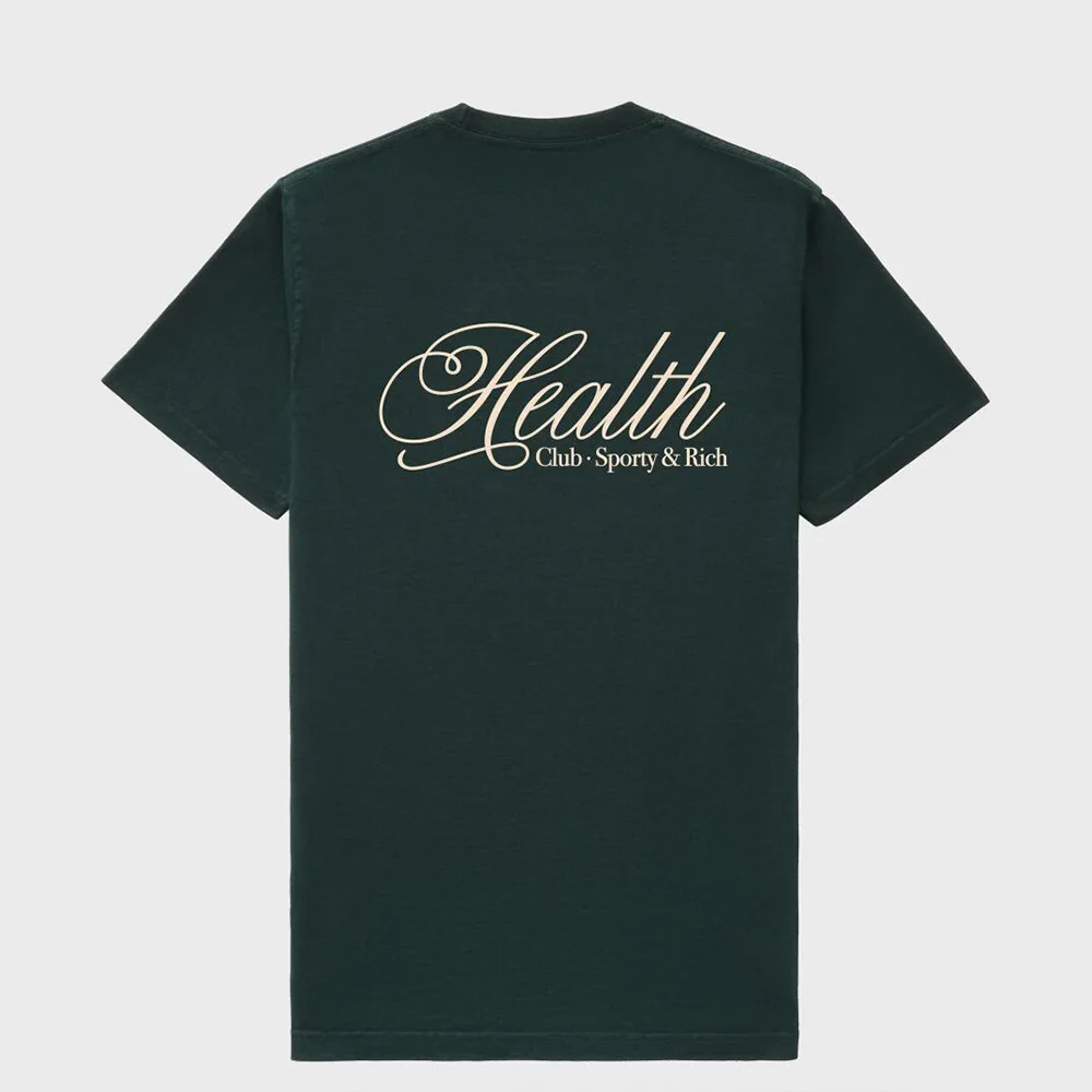 Koszulki damskie w stylu American Vintage, z nadrukiem klubu sportowego, ciemnozielone, letnie, z krótkim rękawem, luźne, z okrągłym dekoltem, codzienne.