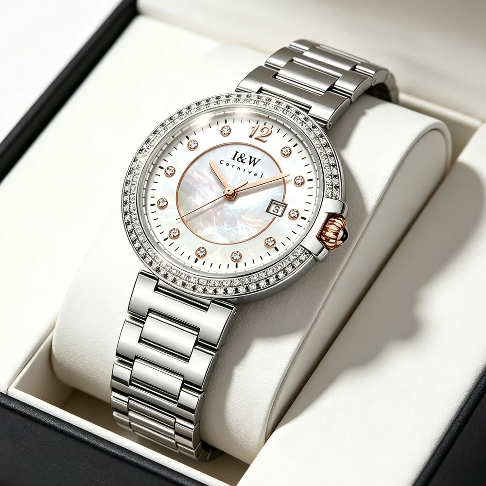 IW Top Elegant Diamond Women's Watches High Quality Woman Watch Waterproof Fashion Ladies Watch Reloj