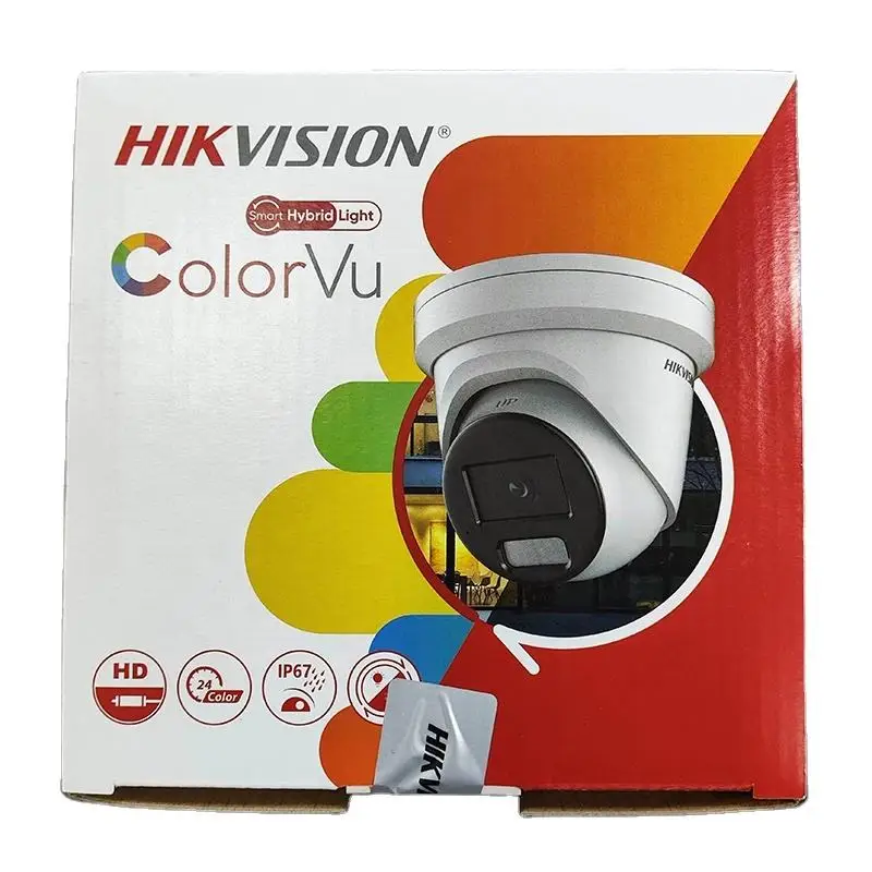 

Камера Hikvision ColorVu 4MP/8MP с двусторонней аудиосвязью, световой и звуковой сигнализацией, IP-камера безопасности DS-2CD2347G2-LSU/SL, DS-2CD2387G2-LSU/SL