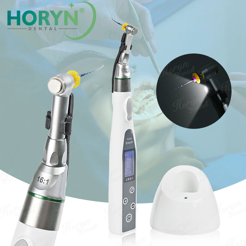 Dental Endo Motor Smart LED 16:1 Standard Contra Angle Wireless Root Canal High-pressure Sterilization Dentistry Device