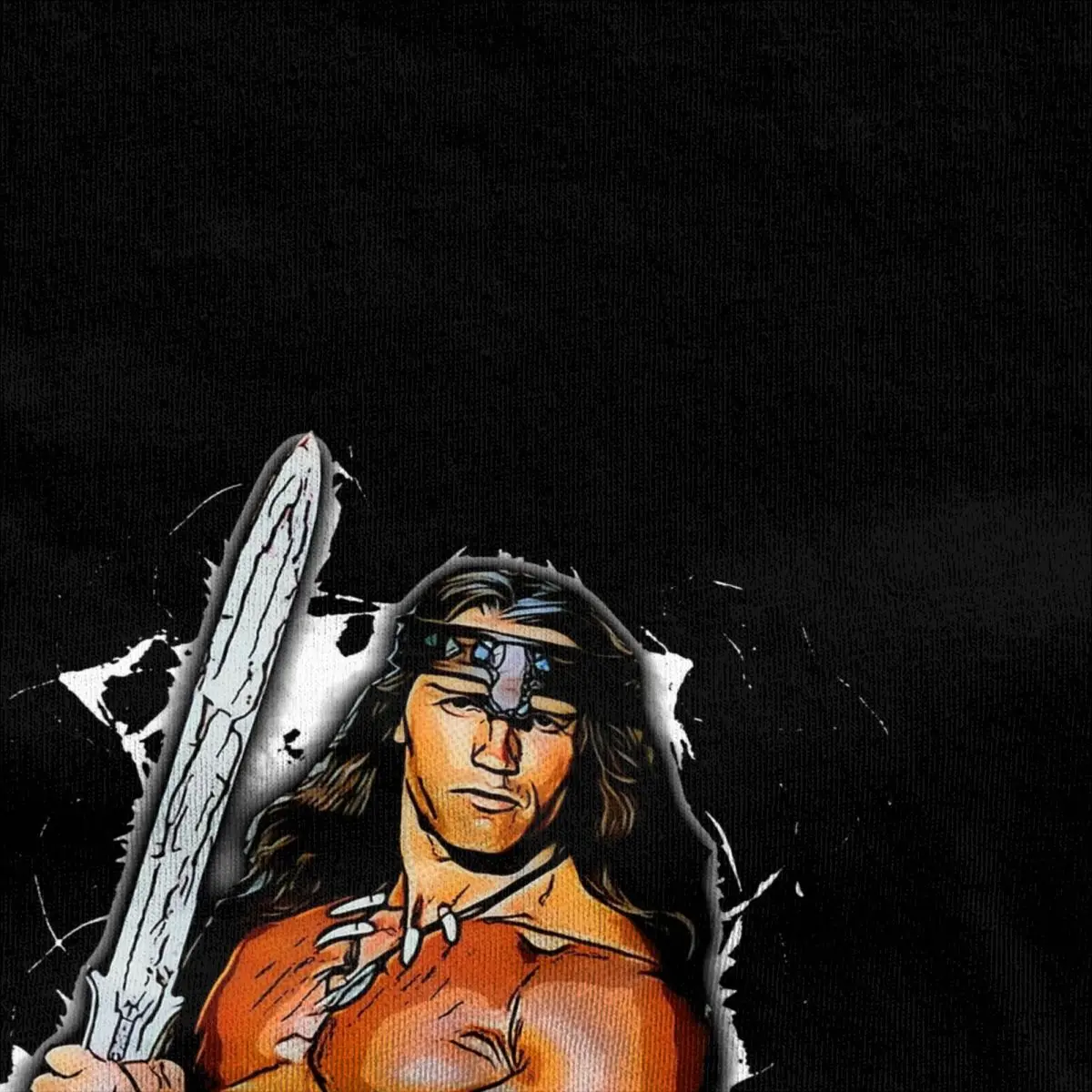 Conan The Barbarian T-Shirt Novelty T-Shirts Short Sleeve Y2K Funny Tops Summer Cotton O Neck Oversized Top Tees