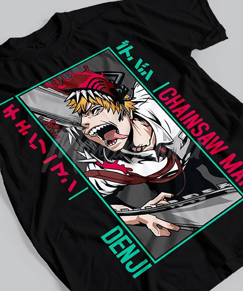 T-shirt for Anime Chainsaw Man: Denji empieza transformación