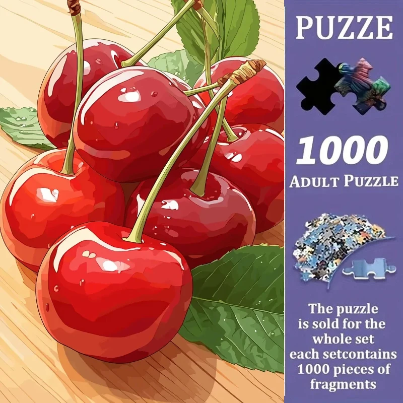 

Пазлы для взрослых (500/1000 элементов) с красочным фруктовым натюрмортом – для взрослых и всей семьи, сложные крупные детали, портативные