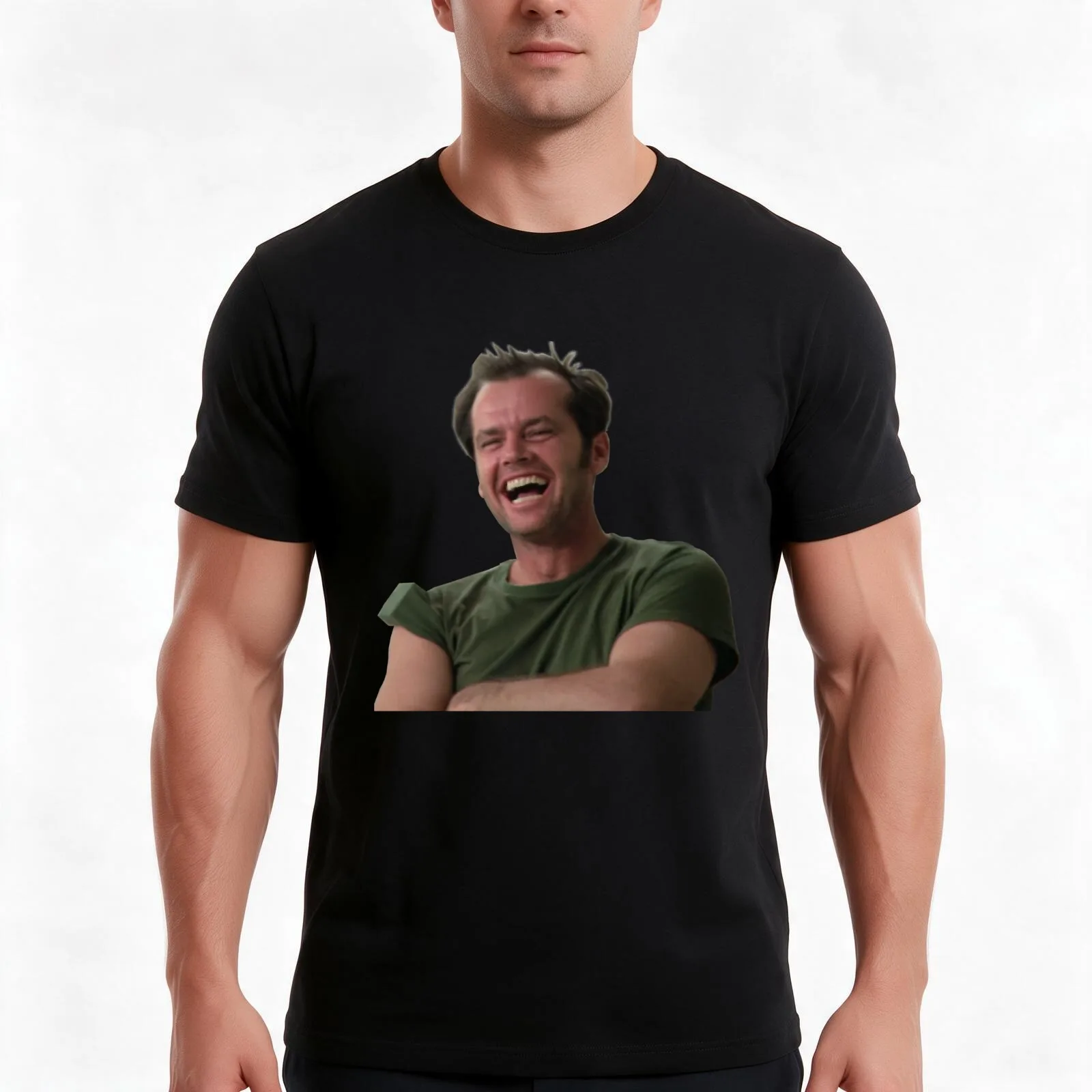 Jack Nicholson - One Flew Over The Cuckoo_S Nest T-Shirt Summer Casual Cotton Tee Oversized Streetwear Tops Unisex Men Women