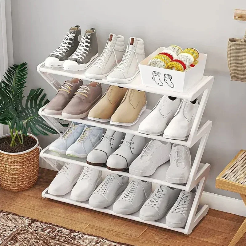 Simple 7-shaped Fabric Dust-proof Shoe Rack Shoe Cabinet Multi-functional Household Multi-layer Space-saving Shoe Storage Rack