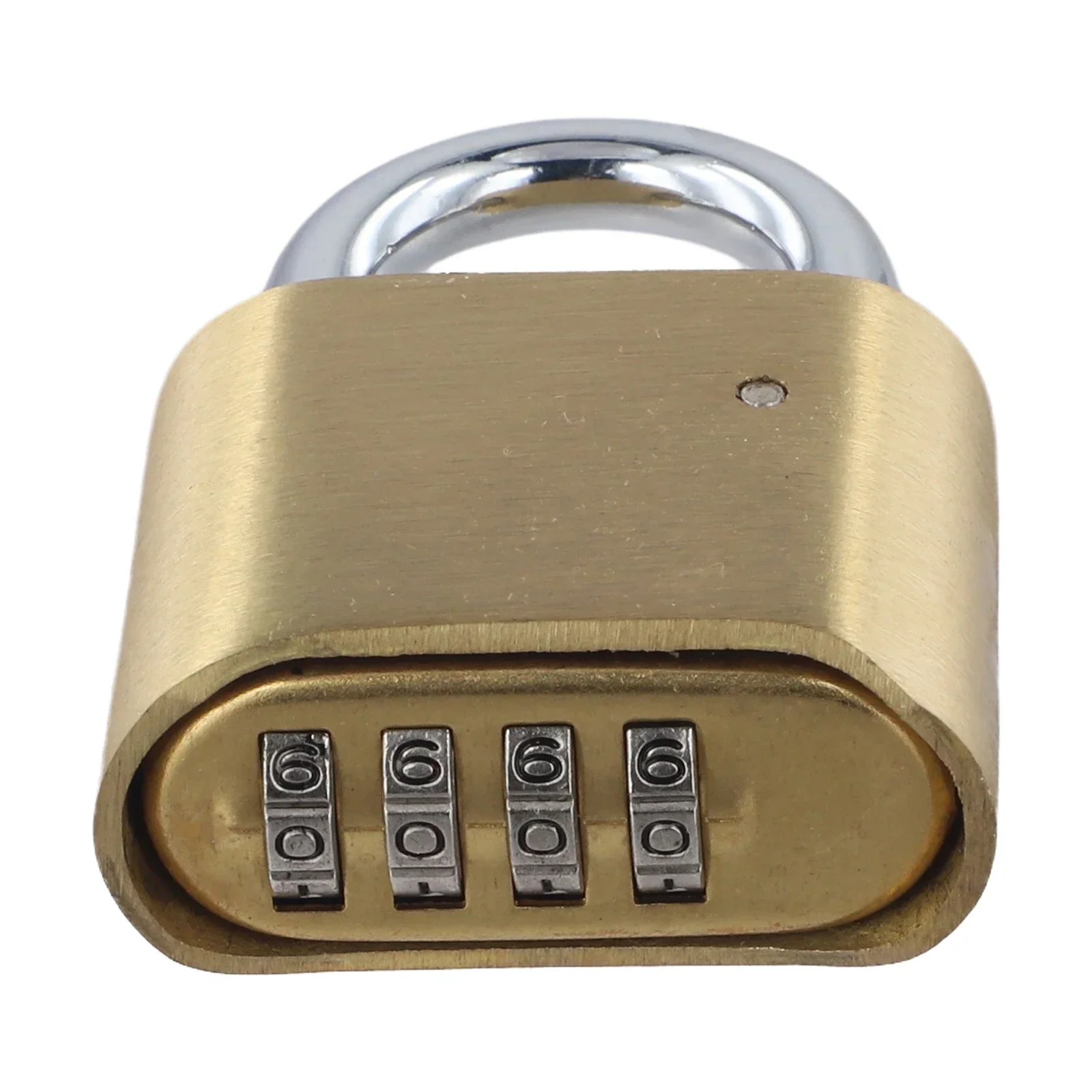 Combination Lock with 4 Digit Code Resettable Security Made of Brass for Cabinets Backpacks Luggage and Tool Boxes